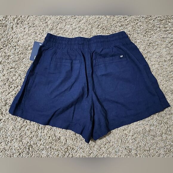 GAP Linen Shorts Adult Womens  Midnight Navy Casual Comfortable small - Picture 2 of 6